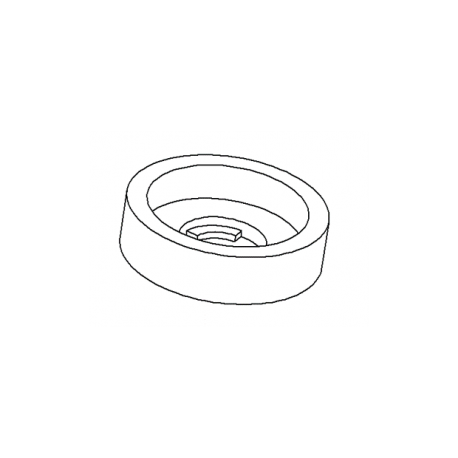 For M4 screw : plastic finishing cup washer WHITE for slotted screws