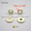 For M3 screw : plastic finishing cup washer WHITE for slotted screws