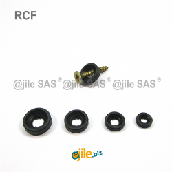 Plastic Finishing cup washer for M3 countersunk screws - BLACK - Ajile 4
