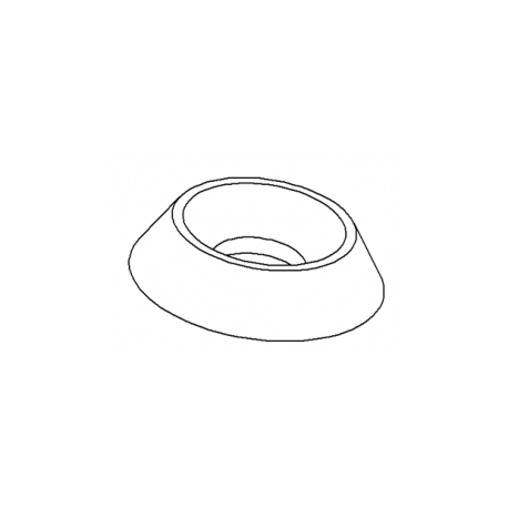 For M4 screws : nylon finishing cup washer BLACK for countersunk screws