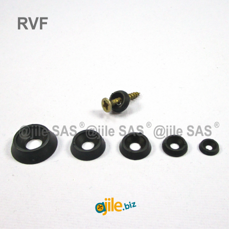 For M6 screws : nylon finishing cup washer BLACK for countersunk screws