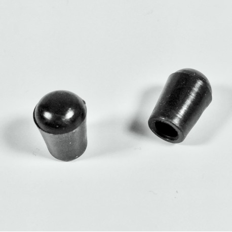 Puntale calzante diam. 4 mm di plastica per tubo 4 mm diam. esteriore - NERO - Ajile