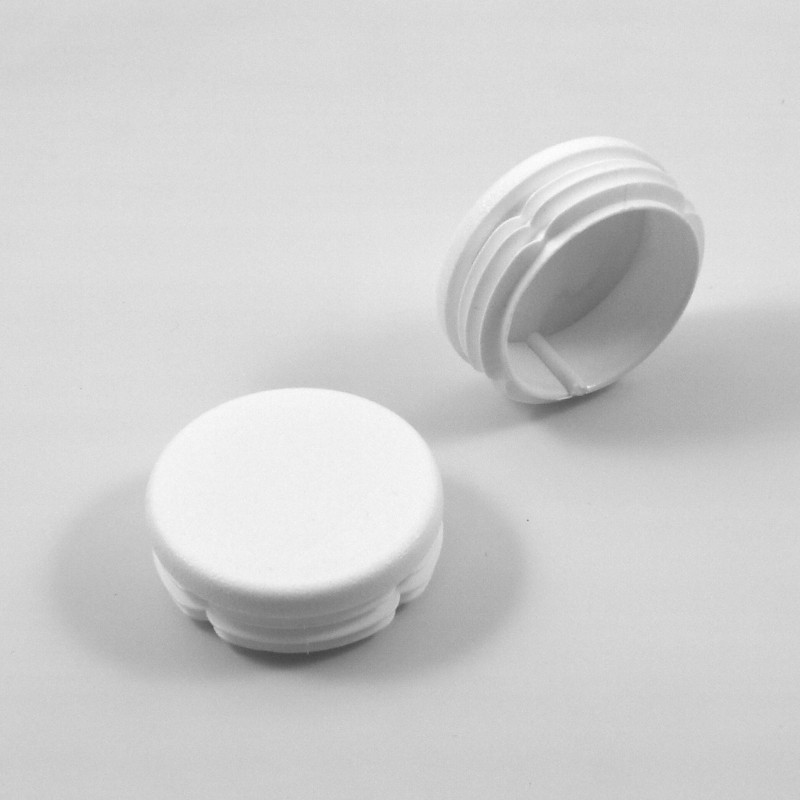 Embout rond à ailettes diam. 45 mm Plastique BLANC