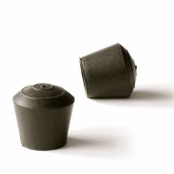 16 mm Diam. Gummi Kappen für Rundrohr 16 mm Aussendiameter - SCHWARZ - Ajile 2