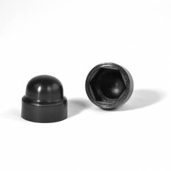 M8 diam. - 13 mm key  nut-bolt domed cap for protection, safety - BLACK - Ajile 2