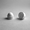 Tappo chiave 17 mm a cupola M10 di protezione per dadi e bulloni esagonali - BIANCO