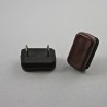 30 x 18 mm Dämpfend rechteck Kunststoff Nagelgleiter mit 2 Stifte BRAUN