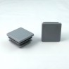 Inserto 50 x 50 mm a lamelle quadrato per tubo 50 x 50 mm dim. esteriore - GRIGIO