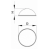 Gommino Adesivo Paracolpi Emisferico Trasparente Diametro 10 mm Spessore 3 mm x 25 pezzi - Piedino Adesivo Sferico - piedino
