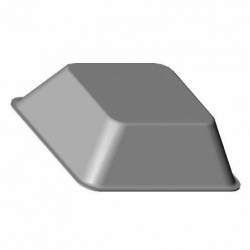 Gommino / Piedino Adesivo Paracolpi Quadrato Trasparente 12,5 x 12,5 mm Spessore 5,8 mm x 20 pezzi - Ajile 2