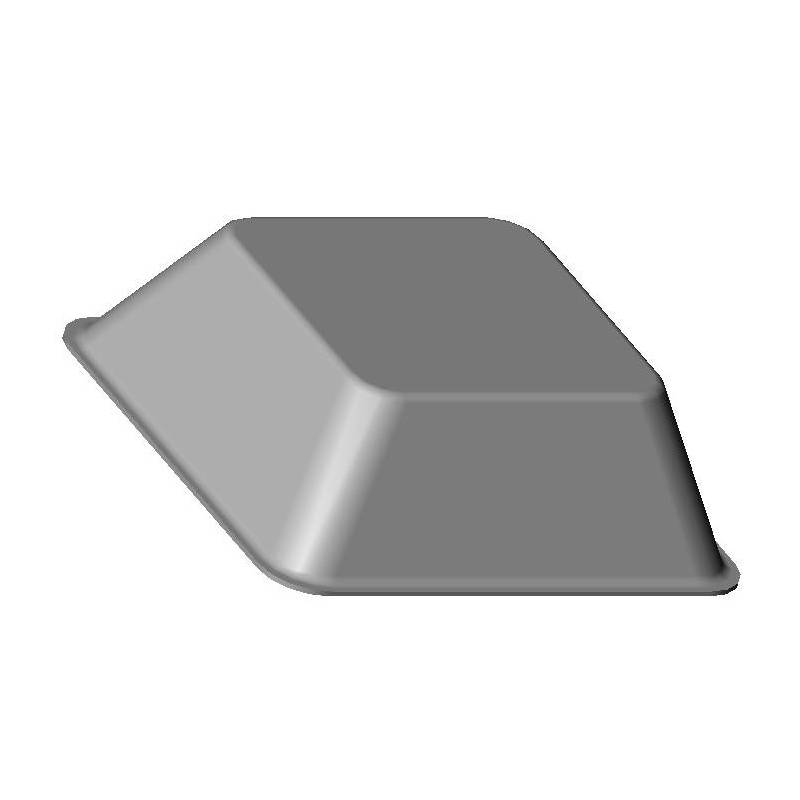 Transparent Square Adhesive Bumper/Foot 12.5 x 12.5 mm with a 5.8 mm Thickness x 20 pieces - Square Adhesive Bumper - adhe