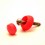 M6 diam. secure nut and bolt protection cap - RED