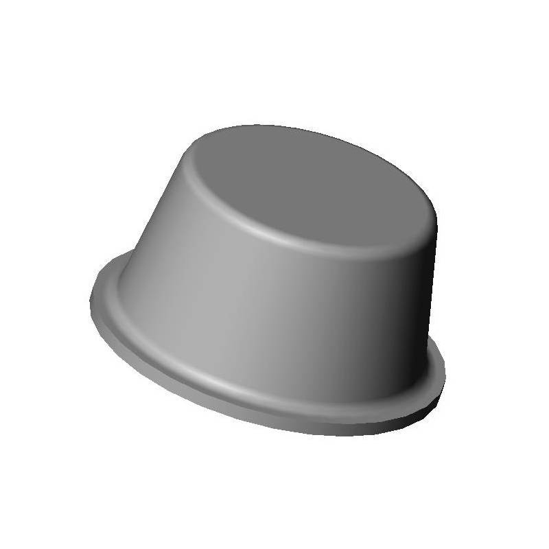 Gommino / Piedino Adesivo Paracolpi Cilindrico Trasparente Diametro 20 mm Spessore 6,2 mm x 9 pezzi - Piedino Adesivo Cilindr