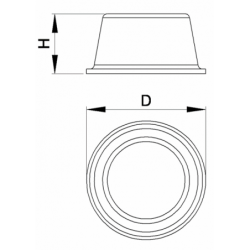 Pied Adhésif Cylindrique Transparent Diamètre 20 mm Épaisseur 6,2 mm x 9 pièces - Ajile 3