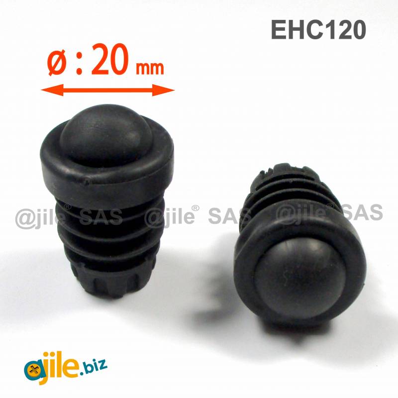 Heavy Duty Round Anti-Skid Rubber Ferrule 20 mm Diameter for Classroom Use and Hotel and Catering Industry - Ajile