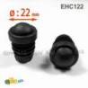 Embout Caoutchouc Rond Renforcé Antidérapant diamètre 22 mm Usage Scolaire et HCR - anti-dérapant - embout rond - embout
