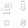 Heavy Duty Round Anti-Skid Rubber Ferrule 25 mm Diameter for Classroom Use and Hotel and Catering Industry - Anti-skid - r