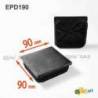 Inserto Quadrato di Plastica a Lamelle NERO per tubi di dimensoni 90 x 90 mm - Inserto Quadrato di Plastica NERO - inserto qu