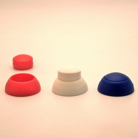 Robuste 8 mm diam. runde M8 Schrauben-Schutzabdeckungen - WEISS