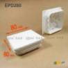 Inserto Quadrato di Plastica a Lamelle BIANCO per tubi di dimensoni 80 x 80 mm - Inserto Quadrato di Plastica BIANCO - insert