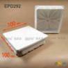 Inserto Quadrato di Plastica a Lamelle BIANCO per tubi di dimensoni 100 x 100 mm - Inserto Quadrato di Plastica BIANCO - inse