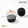 Inserto Rotondo di Plastica a Lamelle NERO per tubi di diametro ESTERIORE 50 mm - Inserto Rotondo di Plastica NERO - inserto