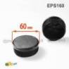Inserto Rotondo di Plastica a Lamelle NERO per tubi di diametro ESTERIORE 60 mm - Inserto Rotondo di Plastica NERO - inserto