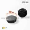 Inserto Rotondo di Plastica a Lamelle NERO per tubi di diametro ESTERIORE 80 mm - Inserto Rotondo di Plastica NERO - inserto