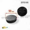 Inserto Rotondo di Plastica a Lamelle NERO per tubi di diametro ESTERIORE 90 mm - Inserto Rotondo di Plastica NERO - inserto
