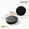 Inserto Rotondo di Plastica a Lamelle NERO per tubi di diametro ESTERIORE 110 mm - Inserto Rotondo di Plastica NERO - inserto