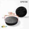 Inserto Rotondo di Plastica a Lamelle NERO per tubi di diametro ESTERIORE 120 mm - Inserto Rotondo di Plastica NERO - inserto