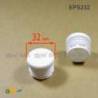 Inserto Rotondo di Plastica a Lamelle BIANCO per tubi di diametro ESTERIORE 32 mm - Inserto Rotondo di Plastica BIANCO - inse