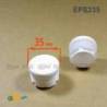 Inserto Rotondo di Plastica a Lamelle BIANCO per tubi di diametro ESTERIORE 35 mm - Inserto Rotondo di Plastica BIANCO - inse