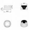 Inserto Rotondo di Plastica a Lamelle BIANCO per tubi di diametro ESTERIORE 40 mm - Inserto Rotondo di Plastica BIANCO - inse