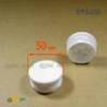 Round Plastic Ribbed Insert/Plug for 50 mm OUTER Diameter Tubes WHITE - Round Insert White - round insert - ferrule insert