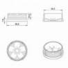Inserto Rotondo di Plastica a Lamelle BIANCO per tubi di diametro ESTERIORE 60 mm - Inserto Rotondo di Plastica BIANCO - inse