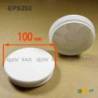Round Plastic Ribbed Insert/Plug for 100 mm OUTER Diameter Tubes WHITE - Round Insert White - round insert - ferrule inser