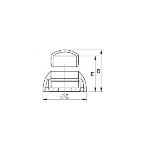 Pour vis M10 : Cache de sécurité pour vis écrou filetage diamètre 10 mm (M10) - BLANC