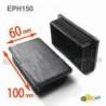 Embout Rectangulaire NOIR pour tube de dimension 100x60 mm et d'épaisseur 1,0-4,0 mm - embout rectangulaire noir - embout