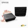Rectangular Plastic Insert for 120x100 m Tube Dimension and 2,0-5,0 mm Thickness BLACK - Rectangle Insert Black - rectangu