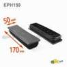 Rectangular Plastic Insert for 170x50 mm Tube Dimension and 2,0-4,0 mm Thickness BLACK - Rectangle Insert Black - rectangu