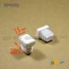 Inserto Rettangolare di Plastica a Lamelle BIANCO per tubi di dimensioni 20x15 mm con spessore 1,0-3,0 mm - Inserto Rettangol