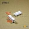 Rectangular Plastic Insert for 40x10 mm Tube Dimension and 1.0-2.5 mm Thickness WHITE - Rectangle Insert White - rectangul