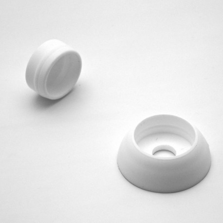 Pour vis M12 : Cache de sécurité Skiffy pour vis écrou filetage diamètre 12 mm (M12) - BLANC - Ajile Pour vis M12 : Cache de sécurité Skiffy pour vis écrou filetage diamètre 12 mm (M12) - BLANC - Ajile