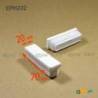 Rectangular Plastic Insert for 70x20 mm Tube Dimension and 1,0-2,5 mm Thickness WHITE - Rectangle Insert White - rectangul