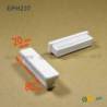Rectangular Plastic Insert for 80x20 mm Tube Dimension and 1,0-4,0 mm Thickness WHITE - Rectangle Insert White - rectangul