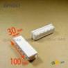 Rectangular Plastic Insert for 100x30 mm Tube Dimension and 1,0-4,0 mm Thickness WHITE - Rectangle Insert White - rectangu