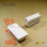 Rectangular Plastic Insert for 100x50 mm Tube Dimension and 1,0-4,0 mm Thickness WHITE - Rectangle Insert White - rectangu