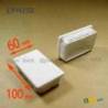 Rectangular Plastic Insert for 100x60 mm Tube Dimension and 1,0-4,0 mm Thickness WHITE - Rectangle Insert White - rectangu