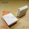 Rectangular Plastic Insert for 100x80 mm Tube Dimension and 1,0-4,0 mm Thickness WHITE - Rectangle Insert White - rectangu